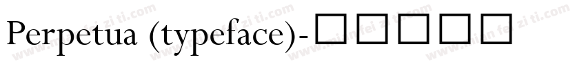 Perpetua (typeface)字体转换
